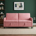 Sofa cu Spațiu de Depozitare Roz 172 x 78 x 87 cm Poliester - WALTI WALTI