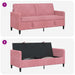 Sofa cu Spațiu de Depozitare Roz 172 x 78 x 87 cm Poliester - WALTI WALTI