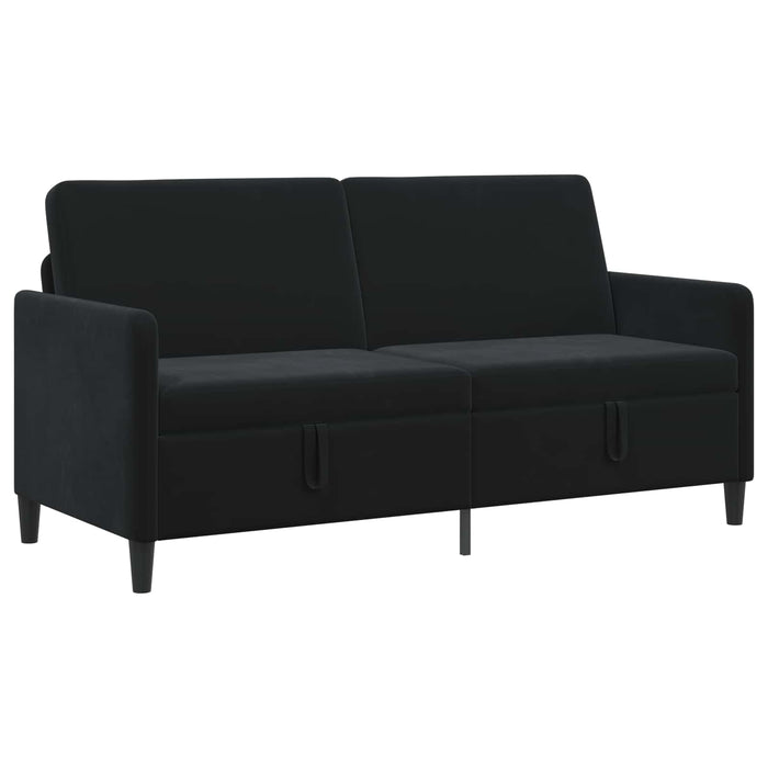 Sofa cu Spațiu de Depozitare Negru 172 x 78 x 87 cm Poliester - WALTI WALTI