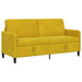 Sofa cu Spațiu de Depozitare Galben 172 x 78 x 87 cm Poliester - WALTI WALTI