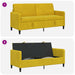 Sofa cu Spațiu de Depozitare Galben 172 x 78 x 87 cm Poliester - WALTI WALTI
