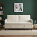 Sofa cu Spațiu de Depozitare Crem 172 x 78 x 87 cm Poliester - WALTI WALTI