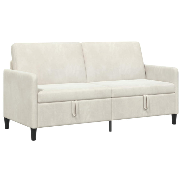 Sofa cu Spațiu de Depozitare Crem 172 x 78 x 87 cm Poliester - WALTI WALTI