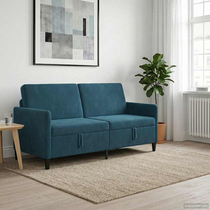 Sofa cu Spațiu de Depozitare albastru 172 x 78 x 87 cm - WALTI WALTI