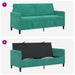 Sofa cu Spațiu de Depozitare Turcoaz 172 x 78 x 87 cm Poliester - WALTI WALTI