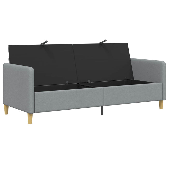 Sofa cu Spațiu de Depozitare Gri deschis 192 x 78 x 87 cm - WALTI WALTI