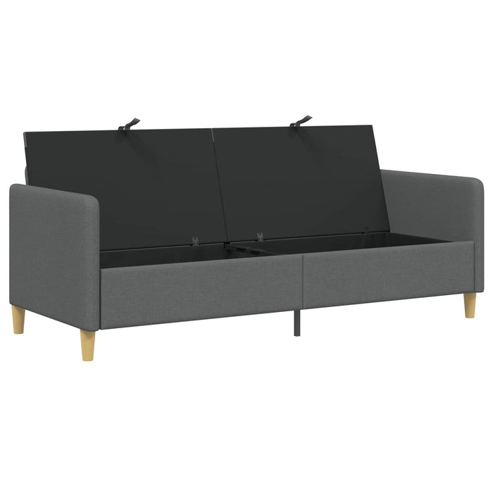 Sofa cu Spațiu de Depozitare Gri închis 192 x 78 x 87 cm - WALTI WALTI