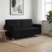 Sofa cu Spațiu de Depozitare Negru 192 x 78 x 87 cm Poliester - WALTI WALTI