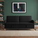 Sofa cu Spațiu de Depozitare Negru 192 x 78 x 87 cm Poliester - WALTI WALTI
