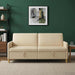 Sofa cu Spațiu de Depozitare Crem 192 x 78 x 87 cm Poliester - WALTI WALTI
