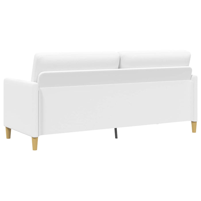 Sofa cu Spațiu de Depozitare Alb 192 x 78 x 87 cm Poliester - WALTI WALTI