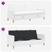 Sofa cu Spațiu de Depozitare Alb 192 x 78 x 87 cm Poliester - WALTI WALTI