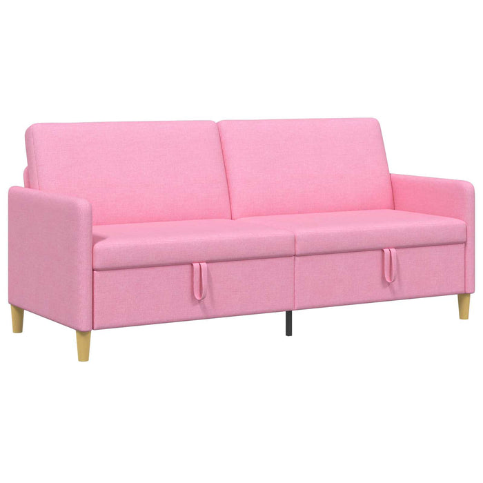 Sofa cu Spațiu de Depozitare Roz 192 x 78 x 87 cm Poliester - WALTI WALTI