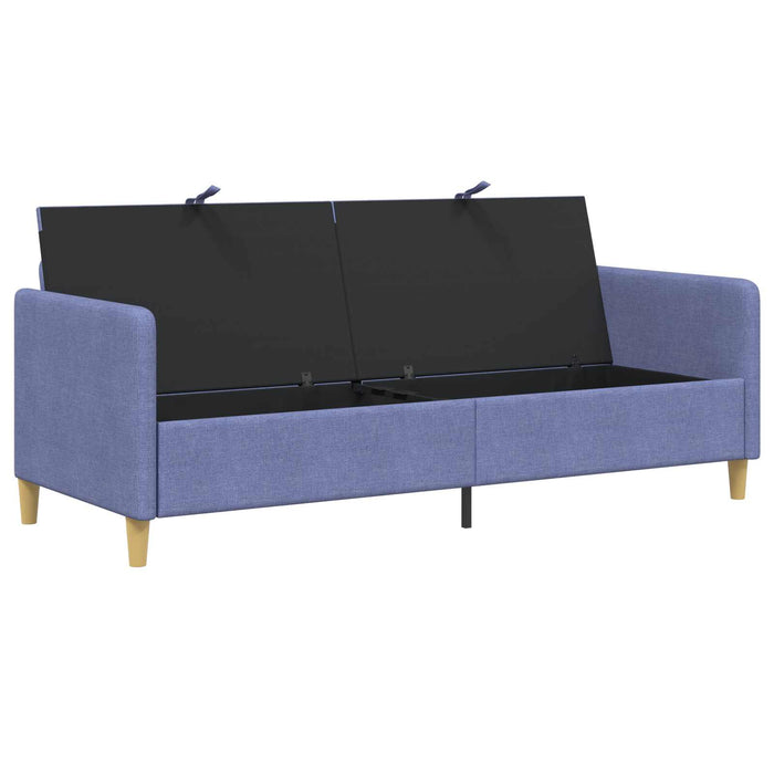 Sofa cu Spațiu de Depozitare Albastru Jeans 192 x 78 x 87 cm - WALTI WALTI