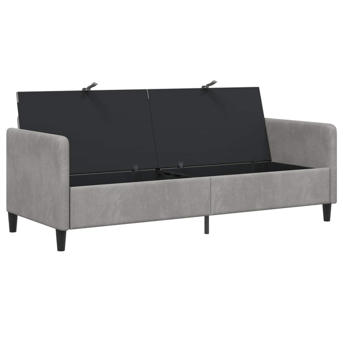 Sofa cu Spațiu de Depozitare Gri deschis 192 x 78 x 87 cm - WALTI WALTI