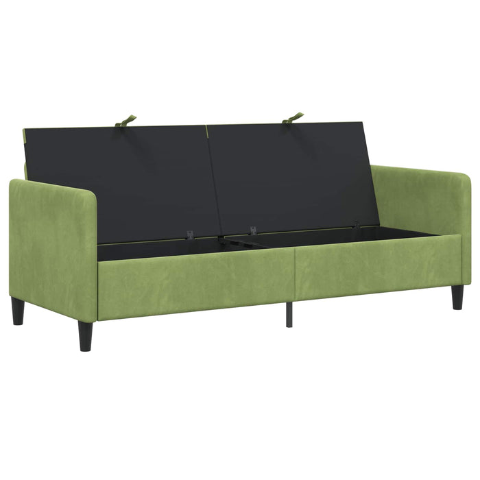 Sofa cu Spațiu de Depozitare Verde deschis 192 x 78 x 87 cm - WALTI WALTI