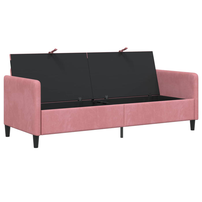 Sofa cu Spațiu de Depozitare Roz 192 x 78 x 87 cm Poliester - WALTI WALTI
