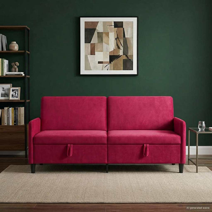 Sofa cu Spațiu de Depozitare Roșu Vin 192 x 78 x 87 cm - WALTI WALTI