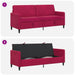 Sofa cu Spațiu de Depozitare Roșu Vin 192 x 78 x 87 cm - WALTI WALTI