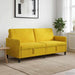 Sofa cu Spațiu de Depozitare Galben 192 x 78 x 87 cm Poliester - WALTI WALTI