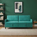 Sofa cu Spațiu de Depozitare Turcoaz 192 x 78 x 87 cm Poliester - WALTI WALTI