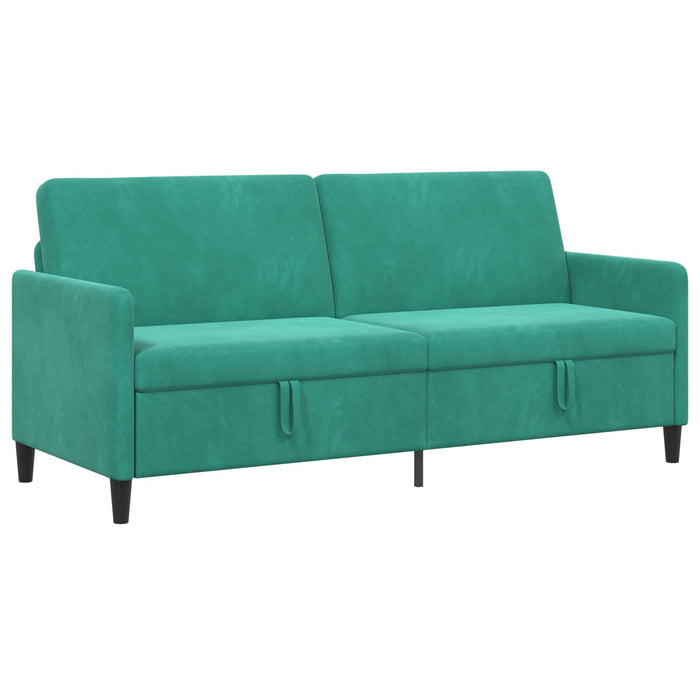 Sofa cu Spațiu de Depozitare Turcoaz 192 x 78 x 87 cm Poliester - WALTI WALTI