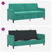 Sofa cu Spațiu de Depozitare Turcoaz 192 x 78 x 87 cm Poliester - WALTI WALTI