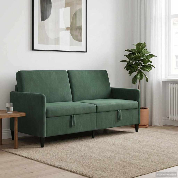 Sofa cu Spațiu de Depozitare Verde Mării 192 x 78 x 87 cm - WALTI WALTI