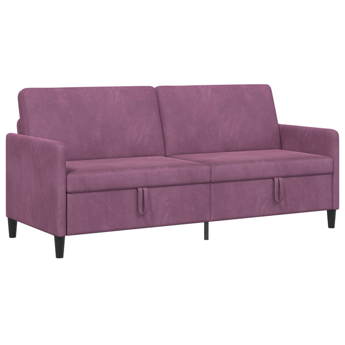 Sofa cu Spațiu de Depozitare Violet 192 x 78 x 87 cm Poliester - WALTI WALTI