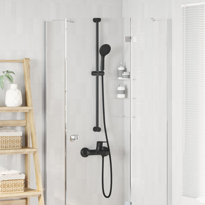 Set de cap de duș Negru 150 cm Oţel inoxidabil - WALTI WALTI