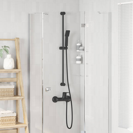 Set de cap de duș Negru 150 cm Oţel inoxidabil - WALTI WALTI