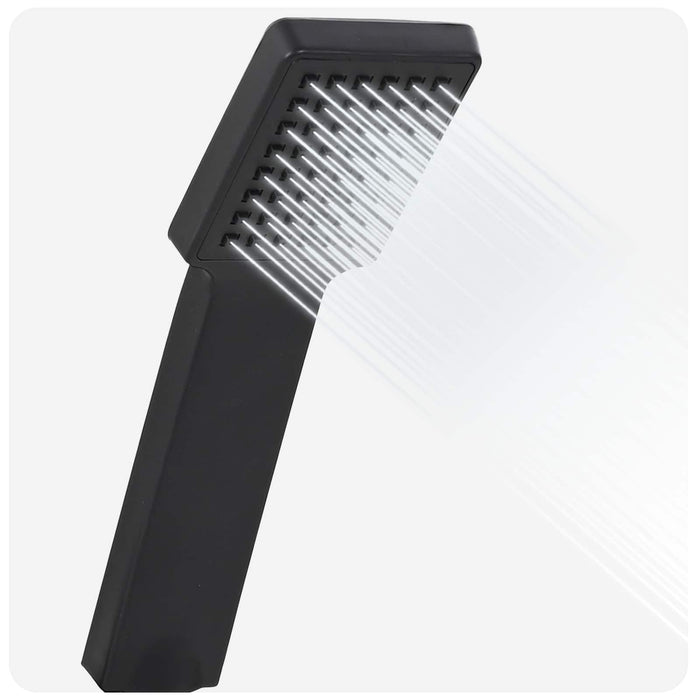 Set de cap de duș Negru 150 cm Oţel inoxidabil - WALTI WALTI