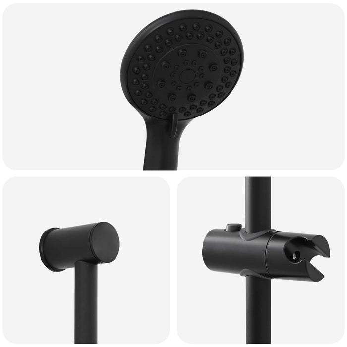 Set Sistem Duș Negru 71 cm Oţel inoxidabil - WALTI WALTI