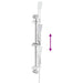 Set Sistem Duș Crom 70 cm Oţel inoxidabil - WALTI WALTI