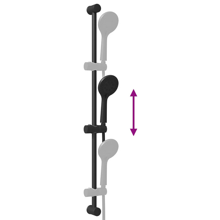 Set Sistem Duș Negru 101 cm Oţel inoxidabil - WALTI WALTI