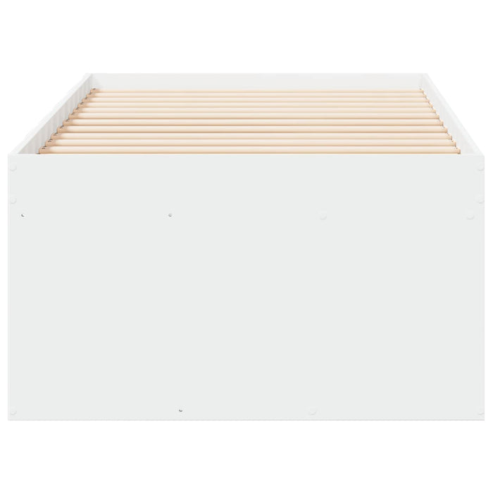 Cadru de pat cu depozitare Alb 80 x 200 cm Lemn prelucrat WALTI