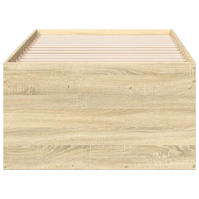 Cadru de pat cu depozitare cu sertar Stejar Sonoma 80 x 200 cm WALTI