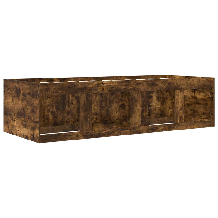 Cadru de pat cu depozitare cu sertar Stejar fumuriu 80 x 200 cm WALTI