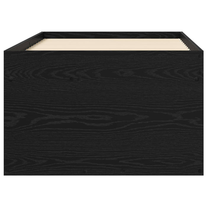 Cadru de pat cu depozitare cu sertar Stejar Negru 80 x 200 cm WALTI