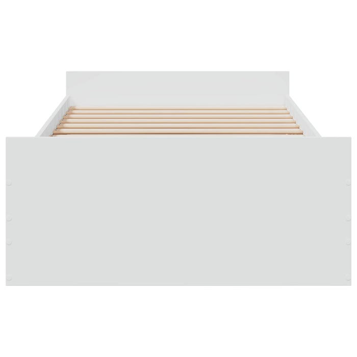 Cadru de pat cu depozitare Alb 80 x 200 cm Lemn prelucrat WALTI