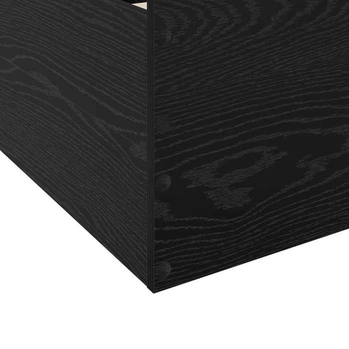 Cadru de pat cu depozitare cu sertar Stejar Negru 80 x 200 cm WALTI