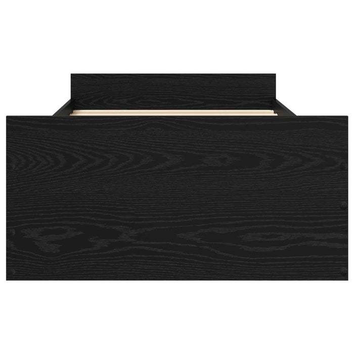 Cadru de pat cu depozitare cu sertar Stejar Negru 80 x 200 cm WALTI