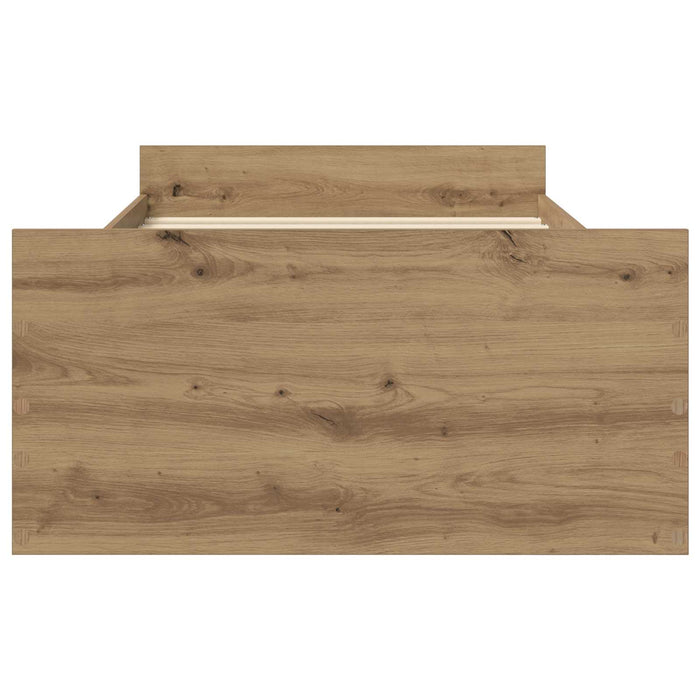 Cadru de pat cu depozitare Stejar artizanal 80 x 200 cm WALTI