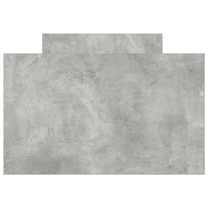 Cadru de pat cu depozitare Gri Beton 80 x 200 cm Lemn prelucrat WALTI