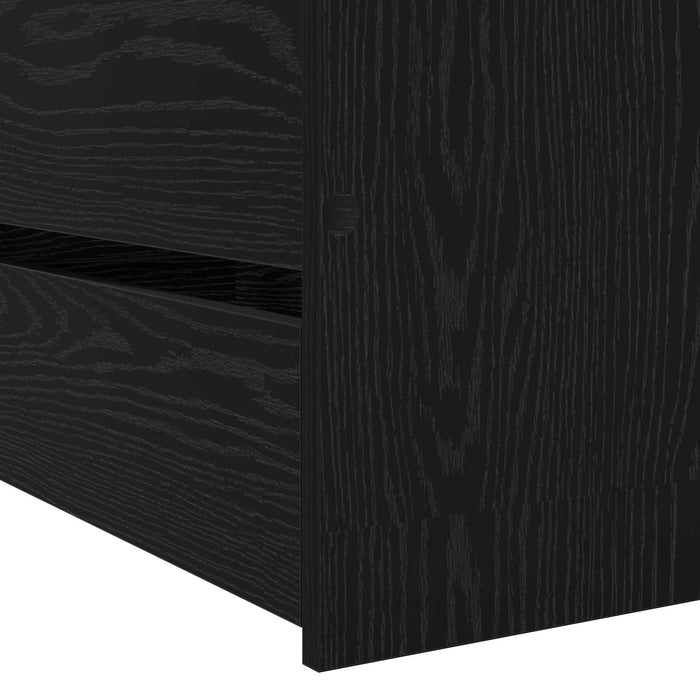 Cadru de pat cu depozitare Stejar Negru 80 x 200 cm WALTI