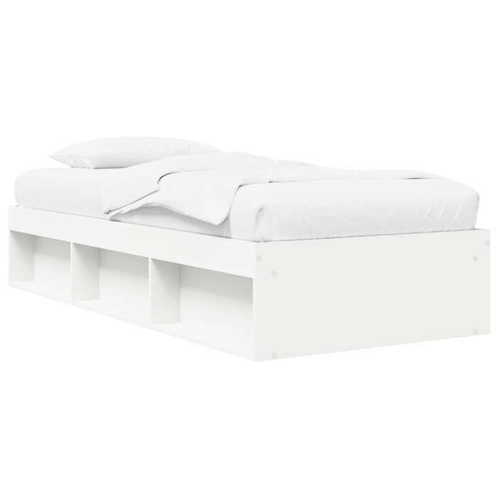Cadru de pat cu depozitare Alb 80 x 200 cm Lemn prelucrat WALTI
