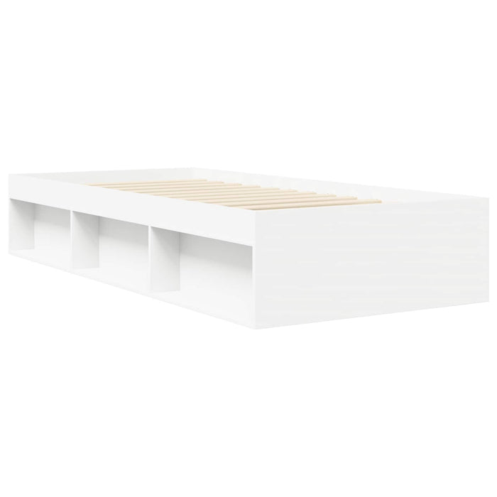 Cadru de pat cu depozitare Alb 80 x 200 cm Lemn prelucrat WALTI