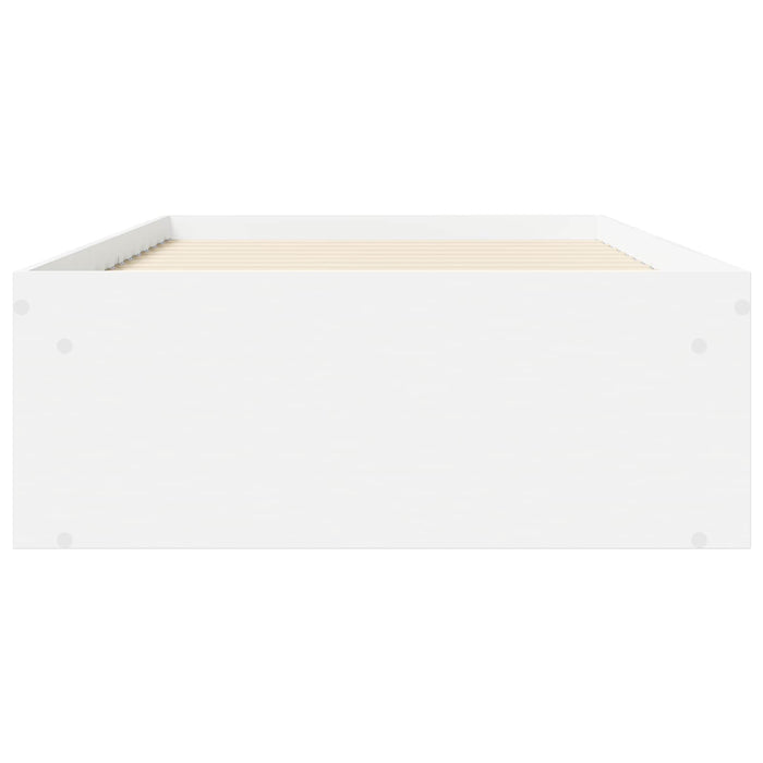 Cadru de pat cu depozitare Alb 80 x 200 cm Lemn prelucrat WALTI