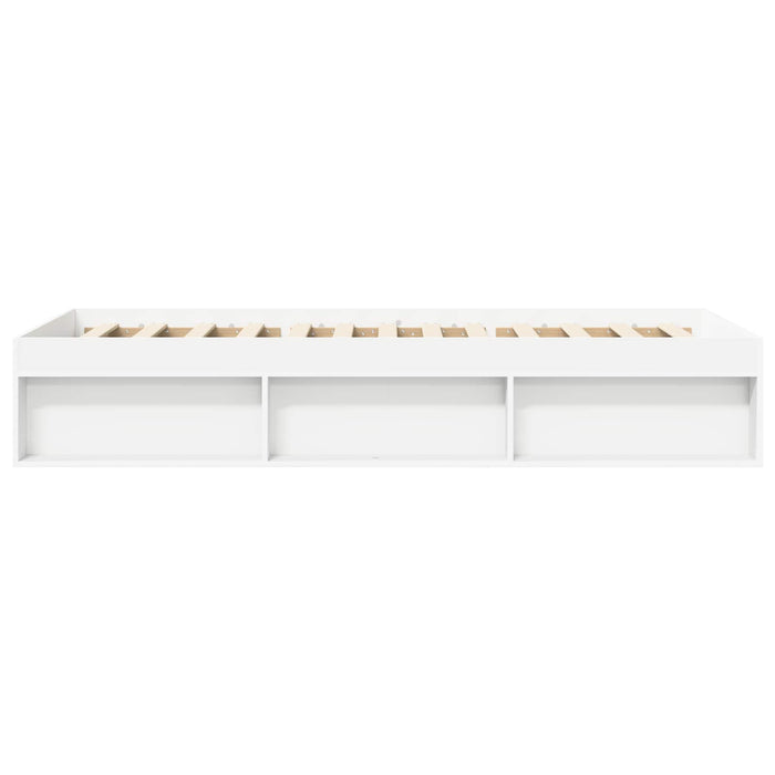 Cadru de pat cu depozitare Alb 80 x 200 cm Lemn prelucrat WALTI