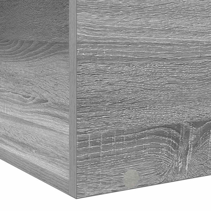 Cadru de pat cu depozitare cu raft Sonoma gri 80 x 200 cm WALTI